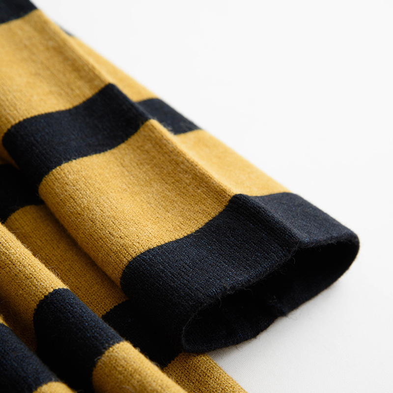 实拍毛衣女秋季中长款圆领宽松打底衫韩版套头长袖针织衫代发