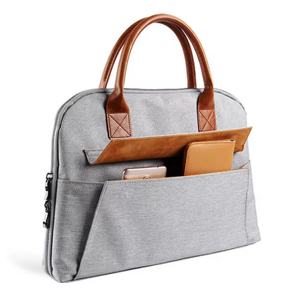High-end business neutral handbag plus velvet laptop handbag thickened shock-resistant laptop bag