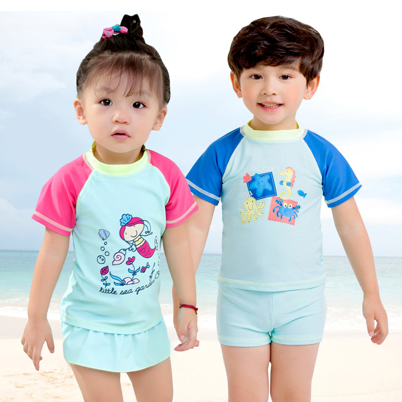 Children's cartoon swimwear for men and women girl's