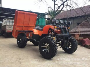 250Cc Four-Wheel Agricultural Atv Kart Four-Wheel with Bucket All-Terrain Off-Road Four-Wheel Drive Pull Truck Utv Farmer