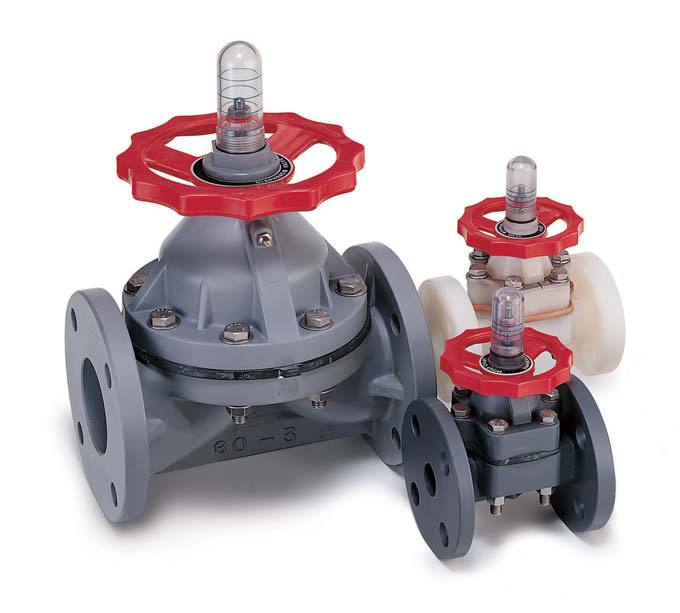 供应UPVC法兰式隔膜阀   CPVC法兰式隔膜阀 VP710