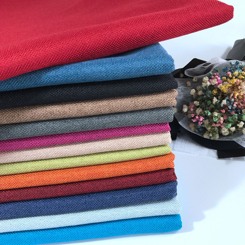 現貨沙發布料 加厚陽離子仿麻滌綸布 牛津布軟包工程布廠家直銷