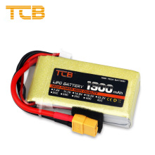 TCB批发航模锂电池1300mAh2s3s4s6s45C遥控飞机四轴飞行器电池