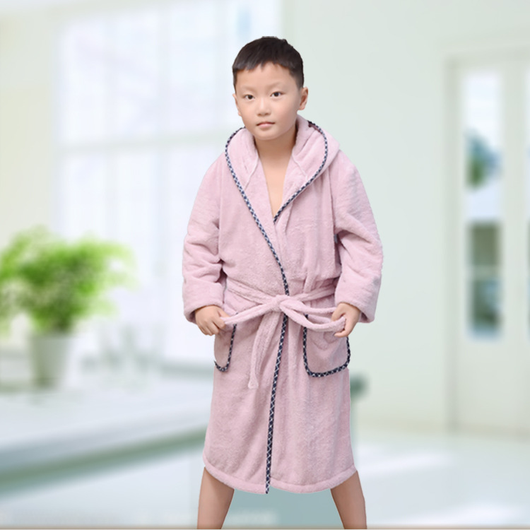 Factory wholesale creative children's bathrobe towel material boys and girls coral fleece bathrobe bath towel support custom