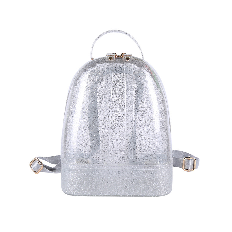 Bolso cosmético de La jalea de las mujeres ocasionales del verano 2019 nueva mochila Coreana de La jalea mochila simple de la moda