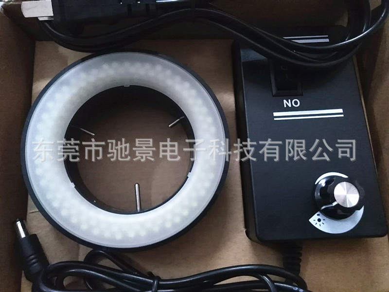 出口高档磨纱罩塑胶壳144颗LED内径60MM显微镜光源灯源体视电子显