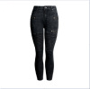 European elastic cotton zipper pencil small feet female jeans