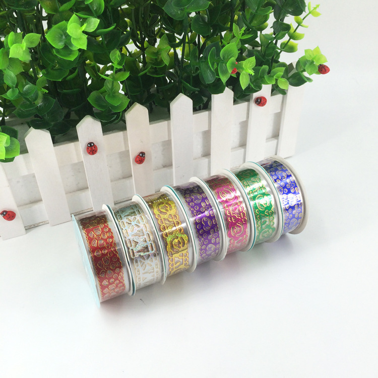Bo Cheng Decoration sealing box Gilding Lace tape 7 colors random style originality DIY Album Accessories