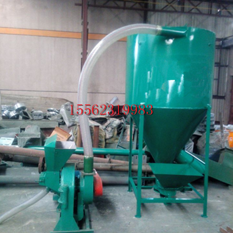大型饲料粉碎搅拌机组 新款卧式饲料搅拌混合机批量供应