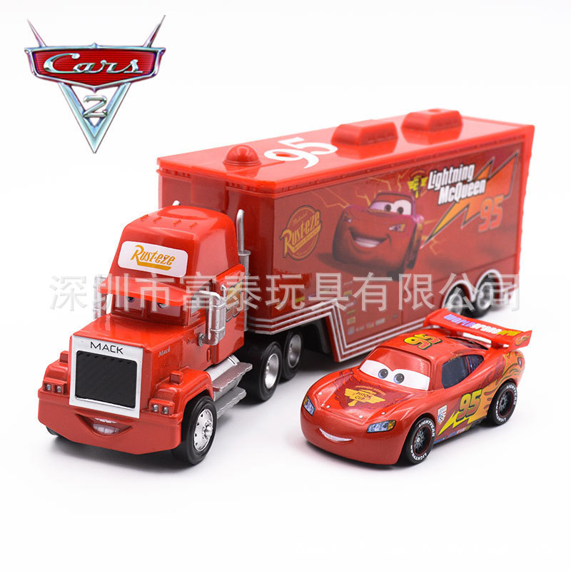 Second Generation Lightning McQueen Uncle McQueen Alloy Car Combination Car Racing Story Toy Car Model Second Generation Lightning McQueen Uncle McQueen Alloy Car Combination Car Racing Story Toy Car Model