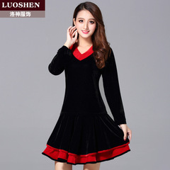 洛神秋冬新款廣場舞服裝套裝女金絲絨長袖演出表演舞蹈服裙子褲子