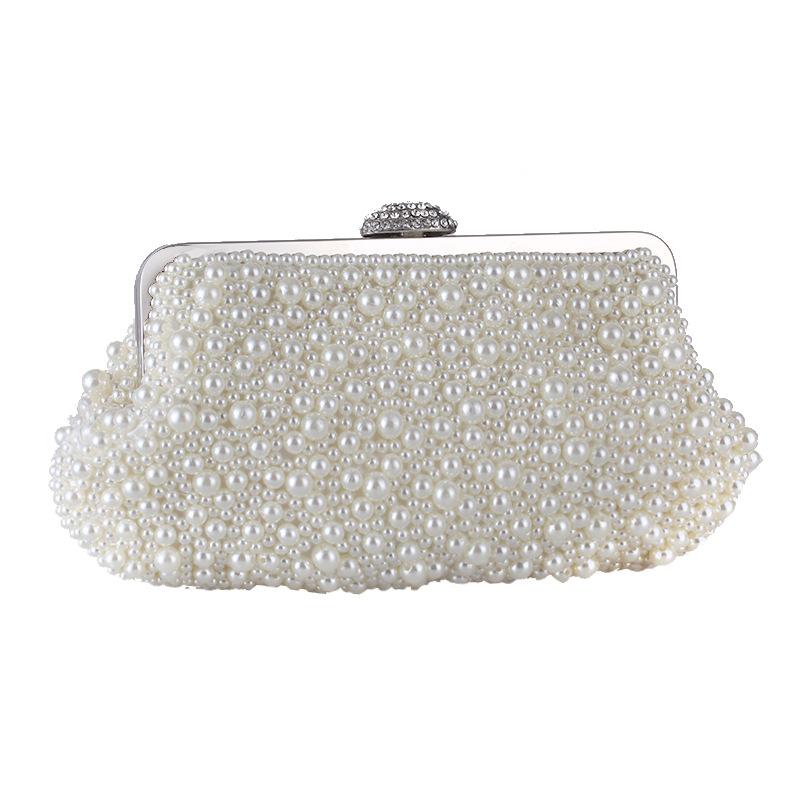 Women Bag New Handmade Pearl Bag Fashion Evening Banquet Handle Clutch display picture 19