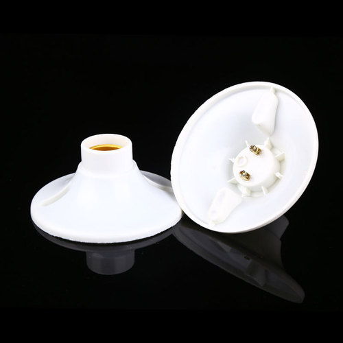 Self-produced and sold excellent e27 bakelite lamp holder for home decoration flame-retardant screw flat-mounted lamp holder rough room decoration lamp holder