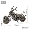 Retro big motorcycle, car model, minifigure, table decorations for living room