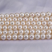 8-9mm 圆形 AAA  淡水珍珠半成品项链批发