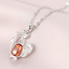 Necklace, birthday charm, fashionable accessory, silver 925 sample, wholesale, Korean style, 925 sample silver