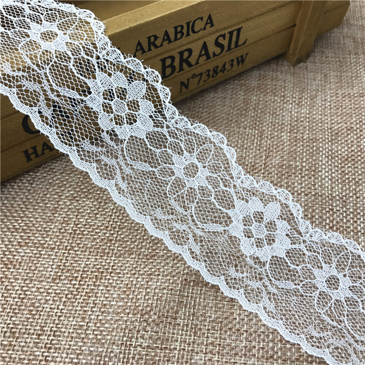 4厘米蕾丝花边无弹花边礼盒鲜花捆扎DIY窗帘服装蕾丝辅料花边批发