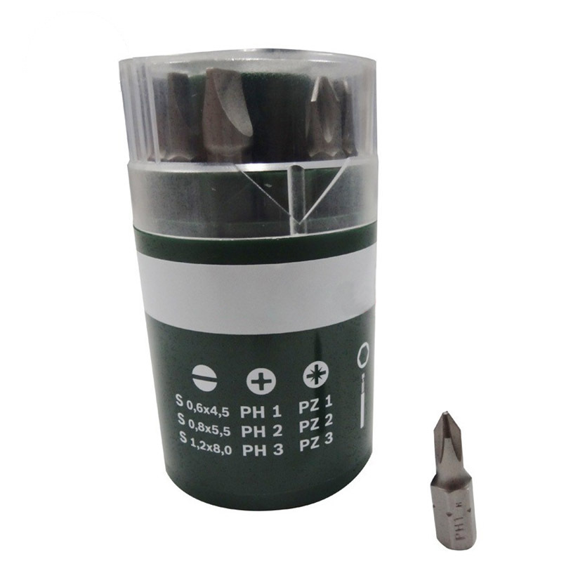 原装博世BOSCH电动工具附件 小圆筒10支装螺丝批头起子头套装