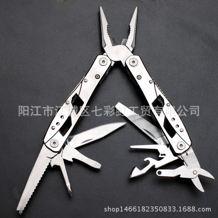 厂家直销户外工具钳 野营随身大号多功能刀钳 折叠工具钳子