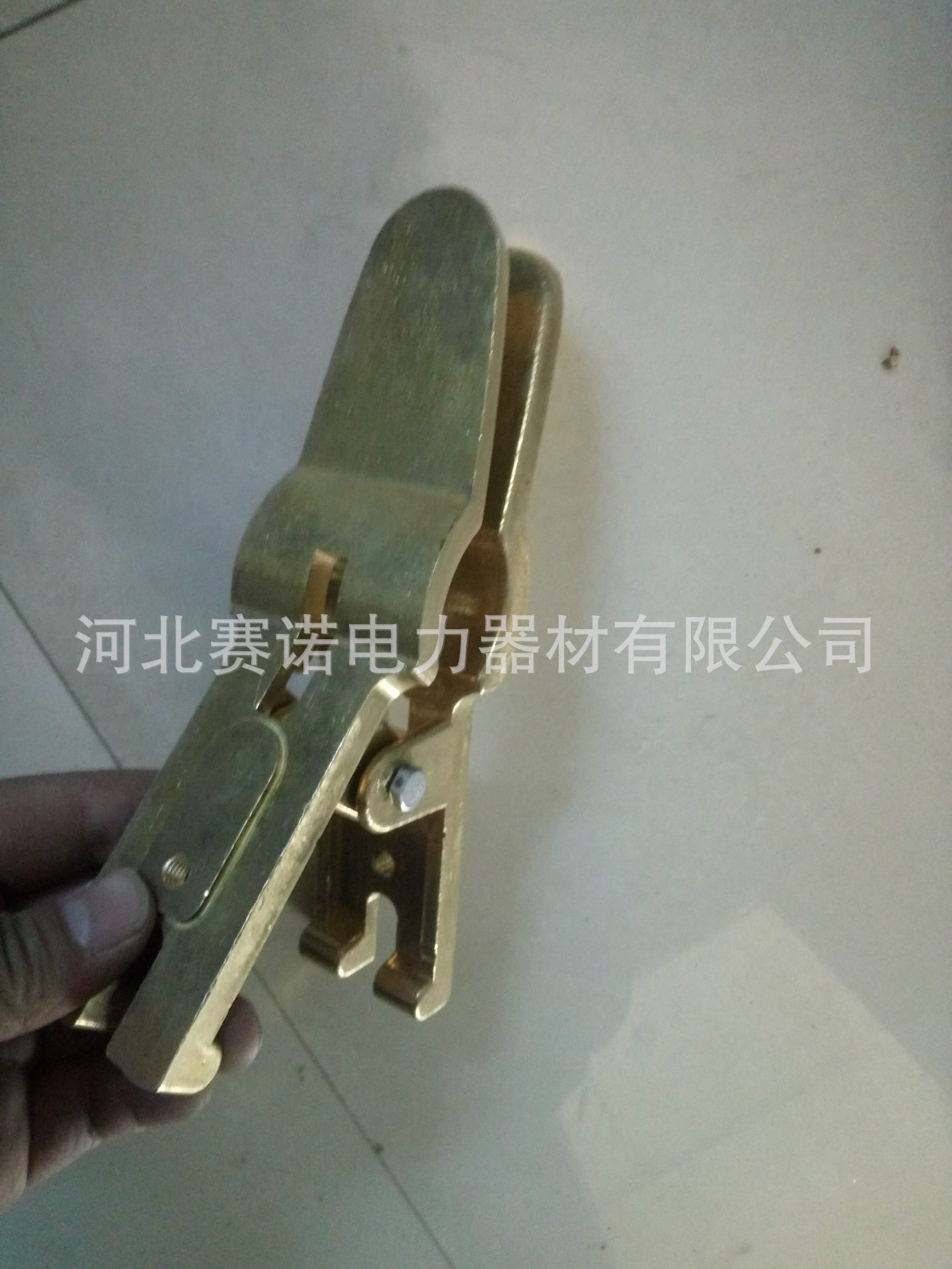 铁塔用鳄鱼嘴接地线夹 接线线夹 铜接地线夹 赛诺全铜鸭嘴接地夹