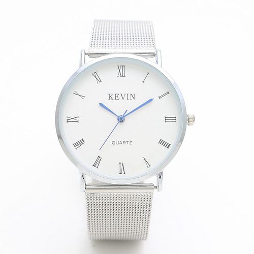 Japanese and Korean Roman scale mesh belt retro couple watches trendy men's and women's fashion trend watches steel belt quartz watch