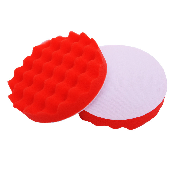 〖海绵球〗厂家供应7寸自粘波浪海绵盘/轮封釉镀膜专用海绵轮