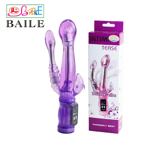 Baile/Baile's new G-spot detective 37021A triple masturbation female massage stick dual motors strong vibration