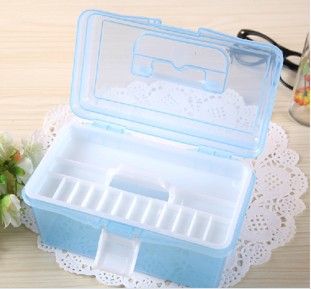 小号透明工具箱 美术工具箱 儿童绘画箱 铅笔盒 收纳箱