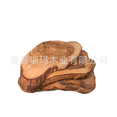 厂家供应橄榄木实木砧板 整木面包水果蛋糕寿司彩板 披萨木托盘|ru