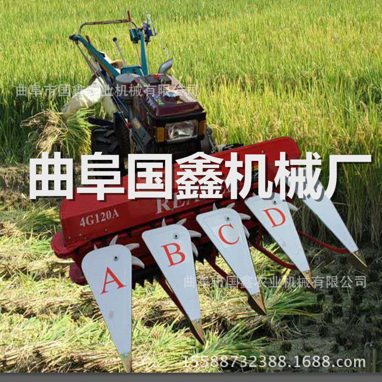 阆中稻麦打捆收割一体机 小麦水稻割捆一体机