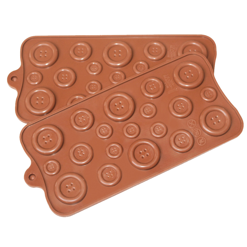 纽扣模具 巧克力模具 diy烘焙模具 饼干模 硅胶蛋糕模 一件起发