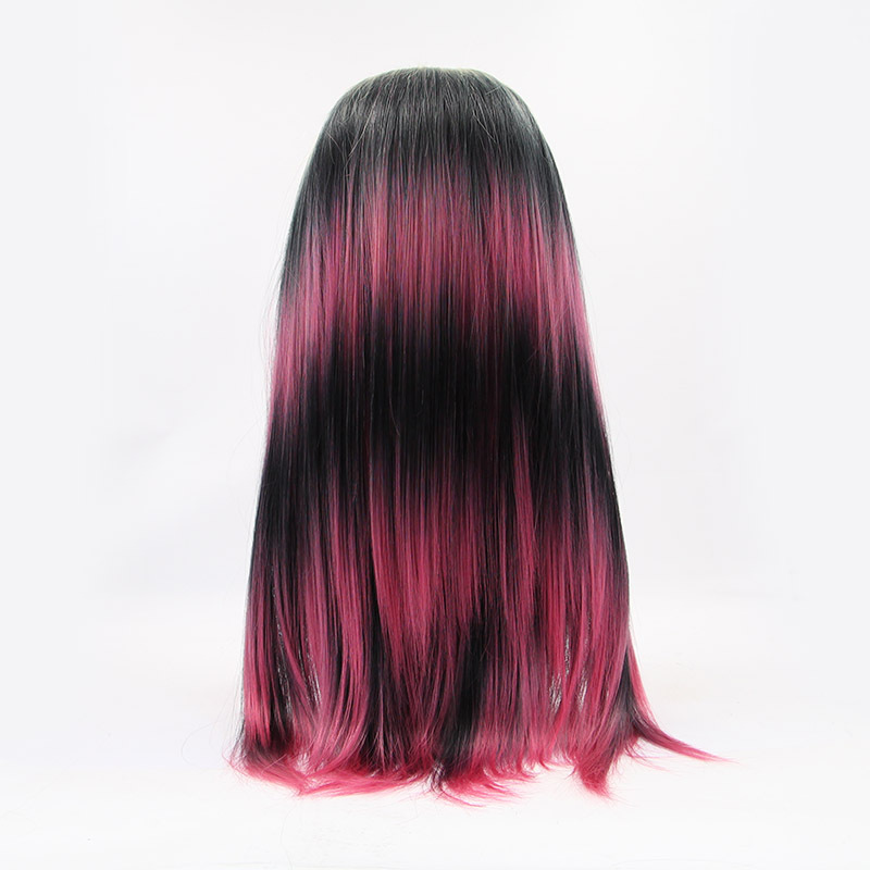 NEWLOOK W1104 fiesta de colores moda peluca de cabello largo peluca de encaje peluca de enseñanza