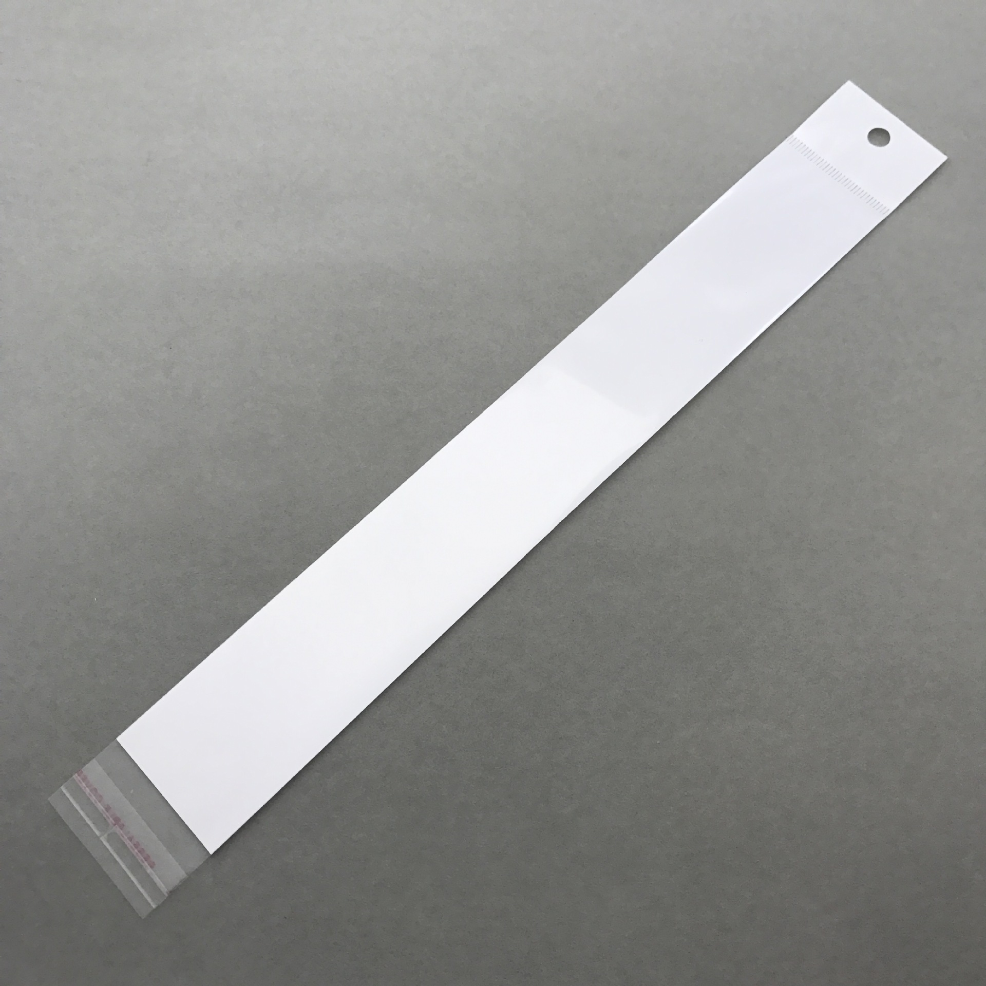 首饰项链袋 纯白珠光膜卡头袋不干胶自粘OPP袋可做随意尺寸印花