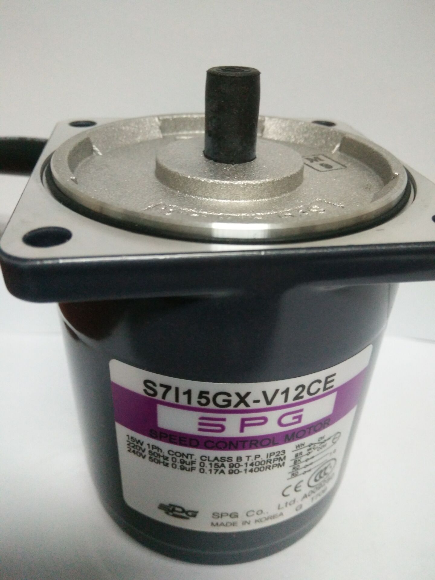 韩国SPG调速电机 S7I15G(X)-V12CE 15W调速马达系列单相调速电机