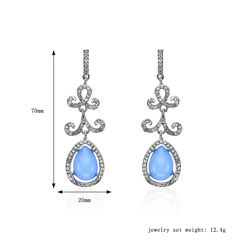 Occident and the United States alloy plating earring (61179392)NHLP0818-61179392
