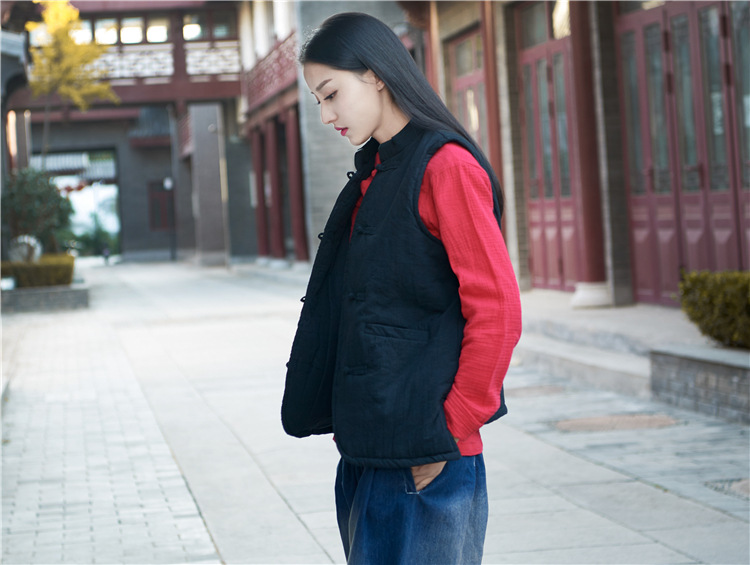 Gilet femme NIAN BAIXIU SPINNING en Chanvre - Ref 3316222 Image 49