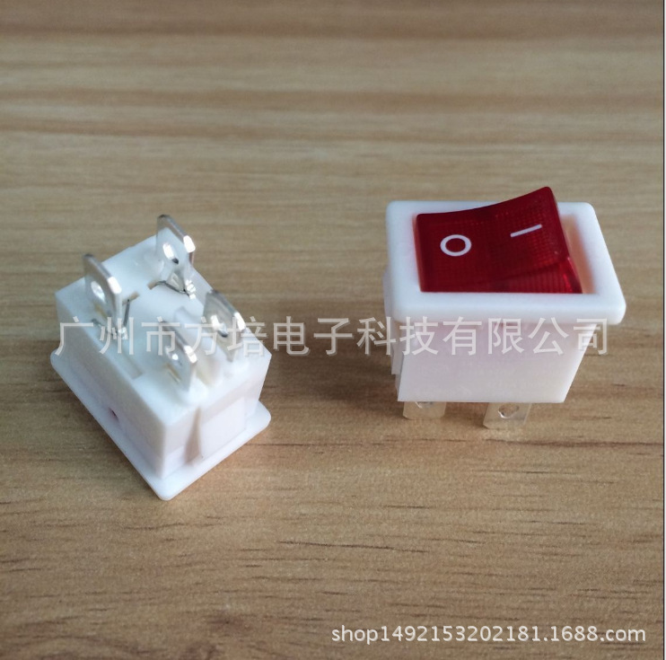 白色船型开关 白色带灯船型开关 白色三档船型开关