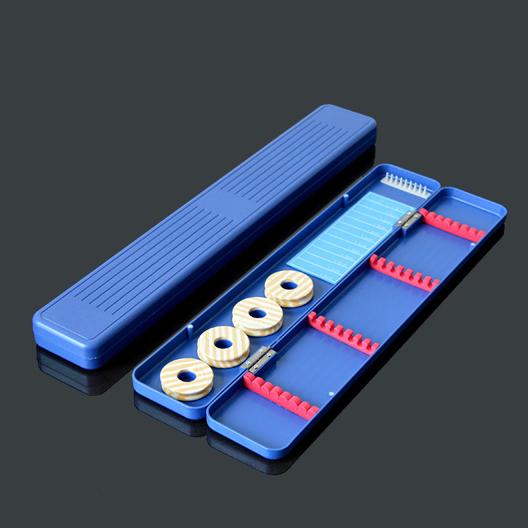 45cm蓝色三用漂盒塑料主线盒4轴多功能浮漂盒