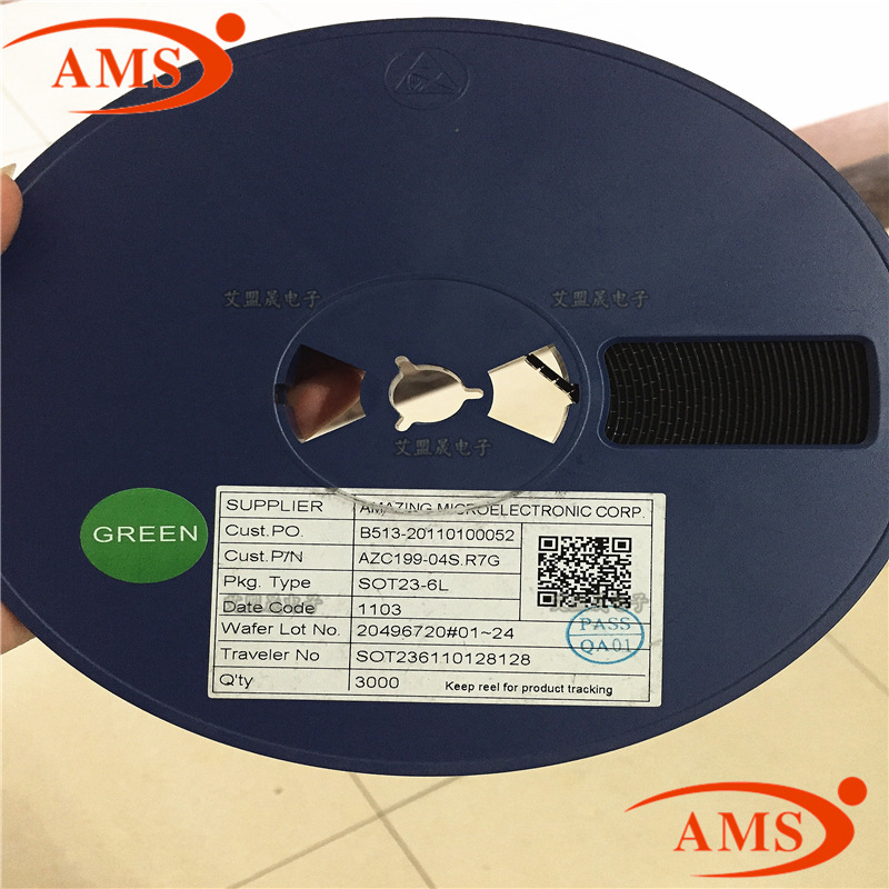 AZC199-04S.R7G 丝印：C16 SOT23-6 贴片三极管 ESD保护管全新现