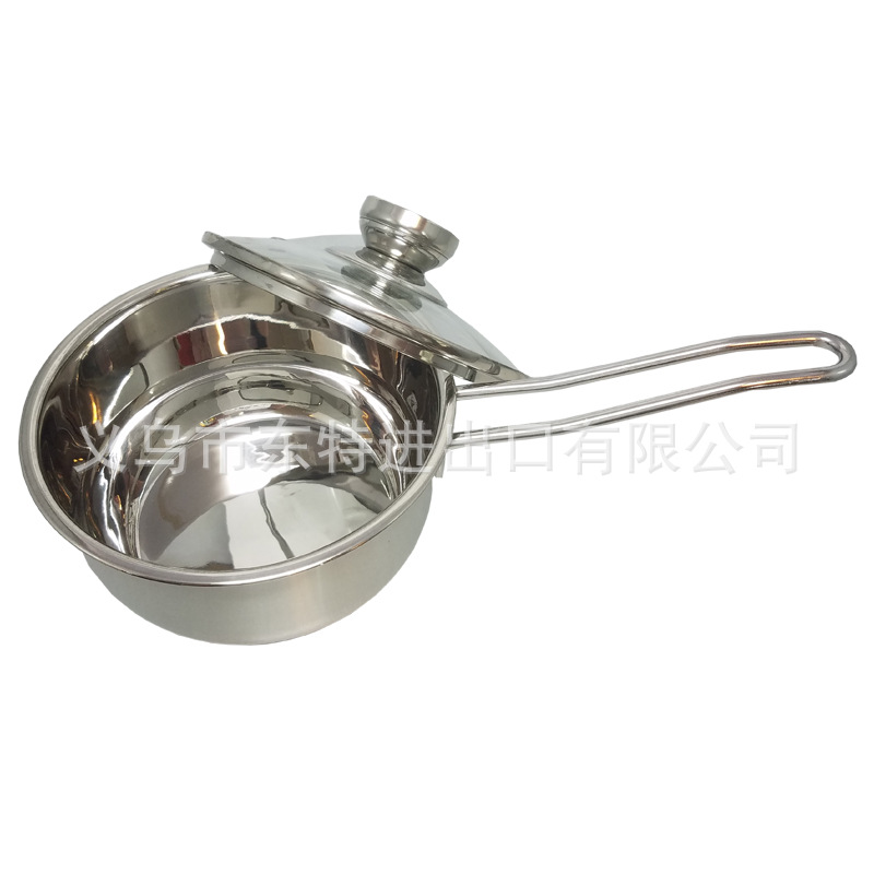 Factory direct sales of stainless steel 6-piece set, double-bottom steel handle pot, multi-functional soup pot, one-pot multi-purpose gift set pot detail image 3