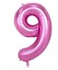 Golden big digital balloon, decorations, 40inch, pink gold, gold and silver