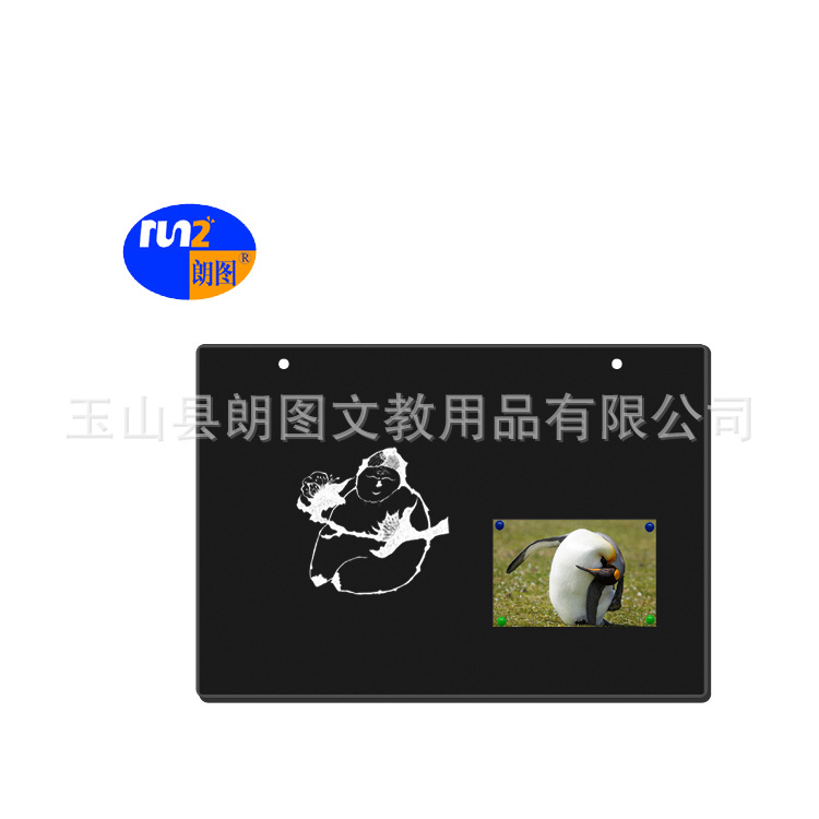 朗图厂家直供无框挂式磁性黑板店铺咖啡厅办公用广告板DIY展示板
