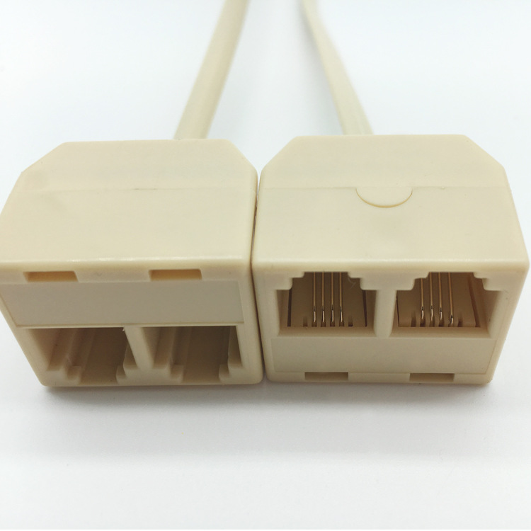 Telephone RJ11 one minute two junction box telephone adapter one Revolution two female horn split line manufacturer