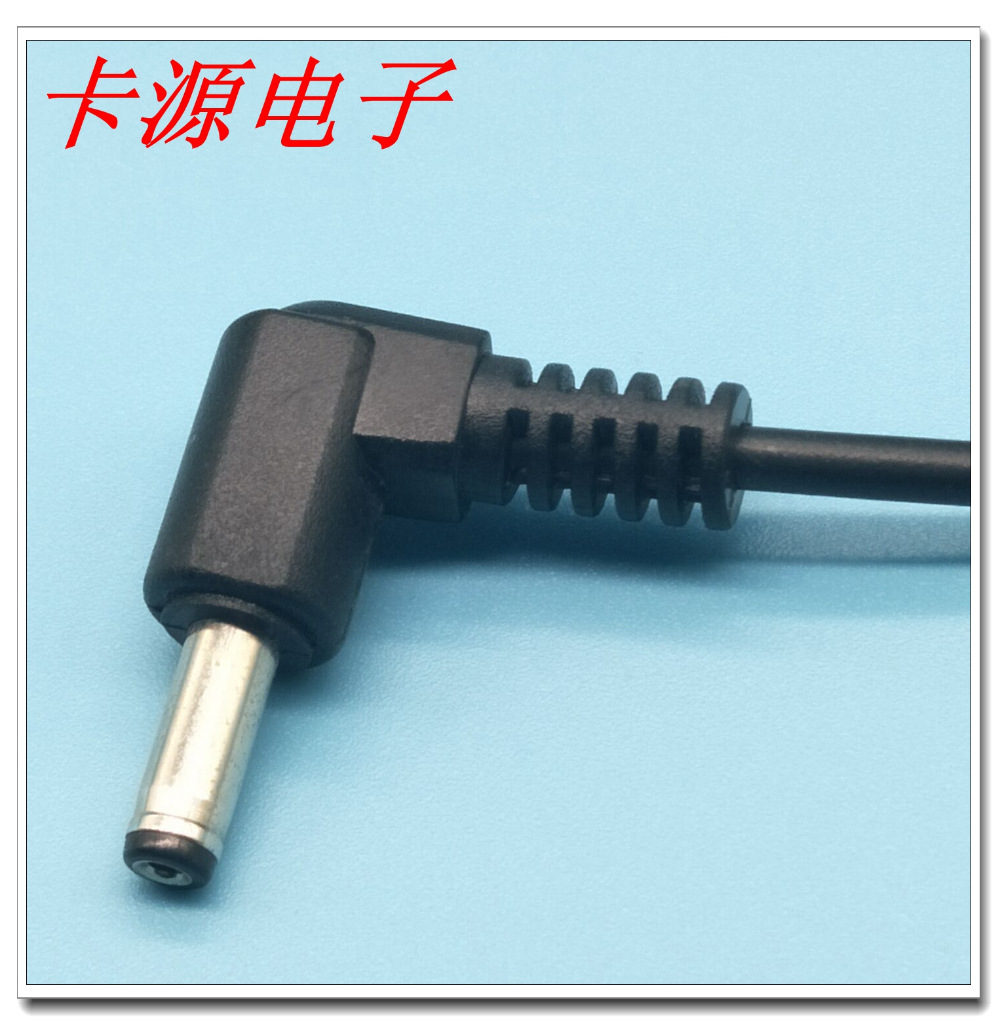 厂家供应优质L型3.5*1.35DC公头电源线 90度弯头DC线