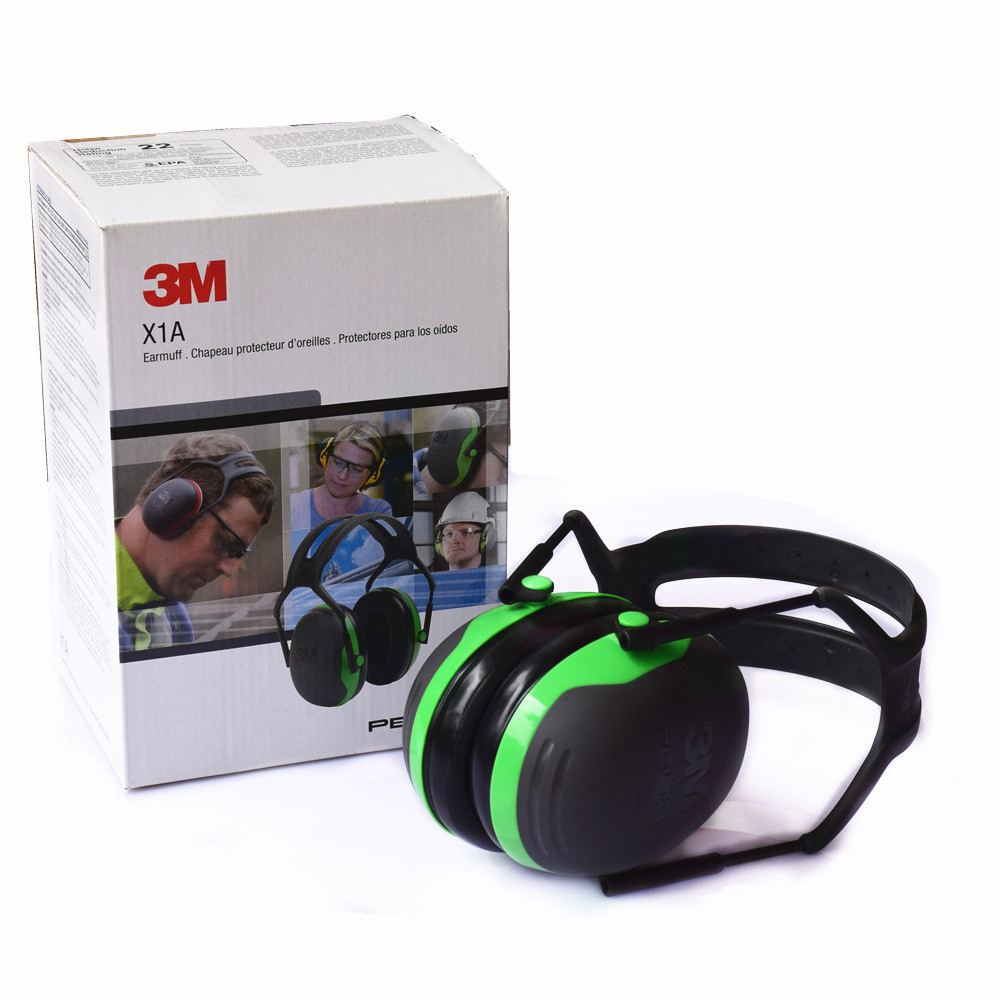 3M X1A隔音耳罩防噪音防噪声射击学习工业睡眠工厂耳罩