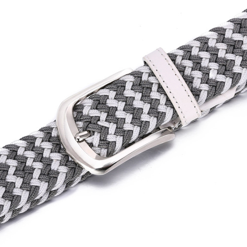 Men's and women's belts, woven belts, stretch canvas pin buckle belts, versatile, universal, casual, drop shipping