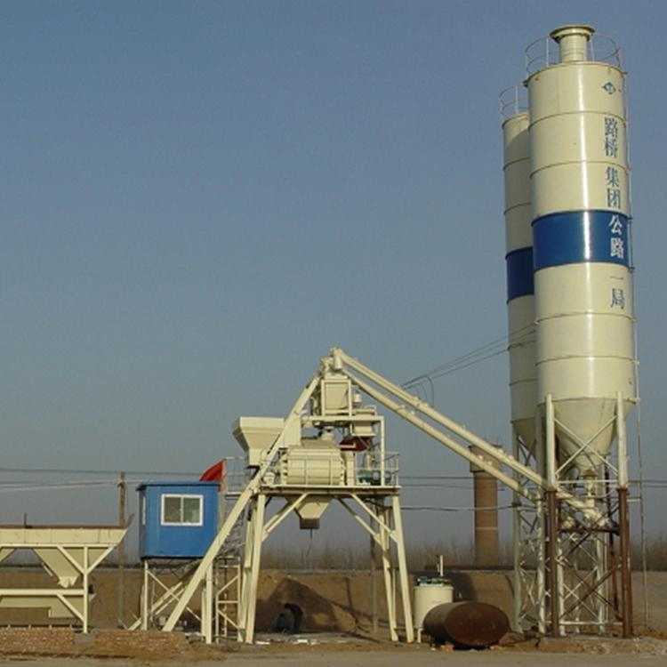 供应简易式时产120方混凝土搅拌站 商砼站 HZS120混凝土搅拌设备