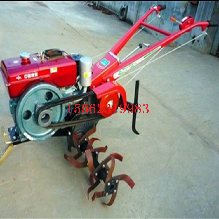 果树开沟施肥机 铭扬牌5-8马力柴油汽油四驱微耕机