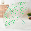 South Korea's portable transparent umbrella creative wave dot dot long -handle long -handle umbrella plastic stall advertising umbrella manufacturer direct sales customization