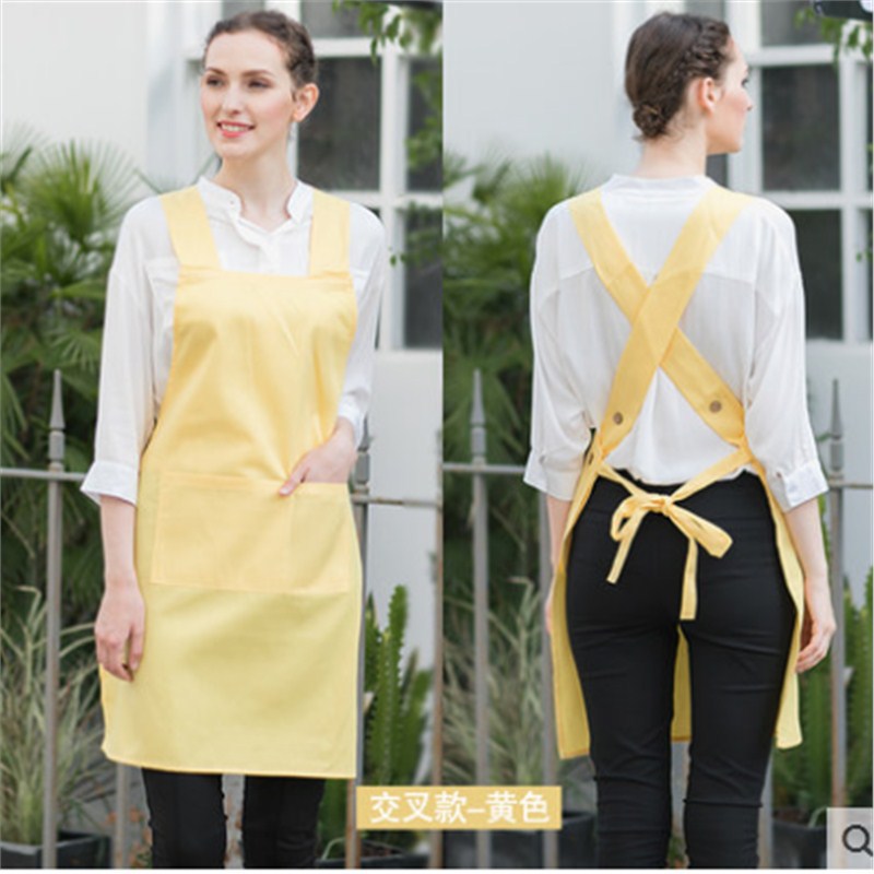 Estilo coreano moda cocina delantal adulto manicura esteticista supermercado trabajo camarero impermeable logotipo personalizado